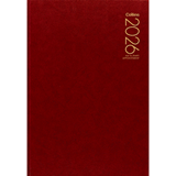 2026 Collins A41 1/4 Hour Appointment Diary A4 Day Per Page 2026 Red